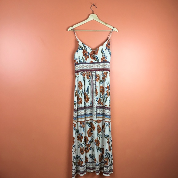 Patrons of Peace Dresses & Skirts - Boho Summer Floral Sun Dress Sleeveless M